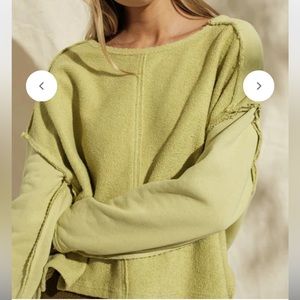 Ascot and Hart Terra Pullover in Lime Green size Medium